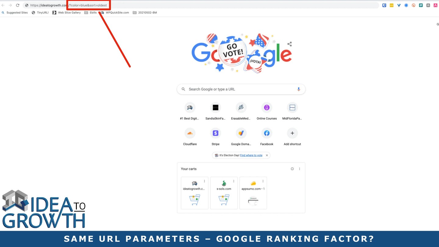 Check out my latest blog article:  Same URL Parameters – 1 Big Google Ranking Factor? 👉🏽👉🏽 https://ideatogrowth.com/same-url-parameters-google-ranking-factor/