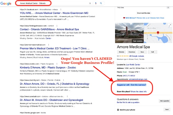 Google Business Profile - GMB - IdeaToGrowth - 3 - Search Not Found GMB