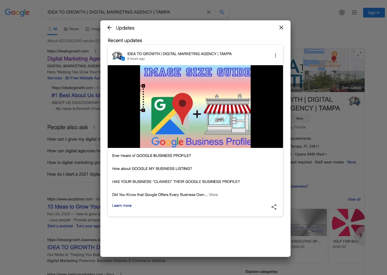 Google Business Profile Post Image Size Best Guide (2022) Image 04