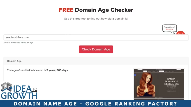 Domain Name Age – 1 Big Google Ranking Factor?
