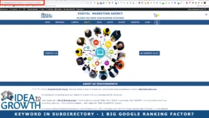 KEYWORD IN SUBDIRECTORY - 1 BIG GOOGLE RANKING FACTOR?