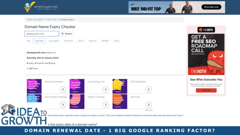 Domain Renewal Date – 1 Big Google Ranking Factor?