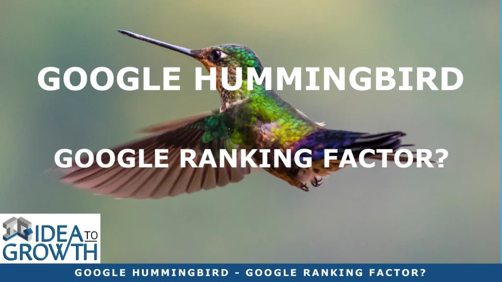 GOOGLE HUMMINGBIRD – GOOGLE RANKING FACTOR?