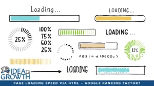 PAGE LOADING SPEED VIA HTML – GOOGLE RANKING FACTOR?
