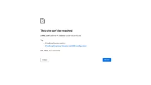 This Domain Can't Be Reached