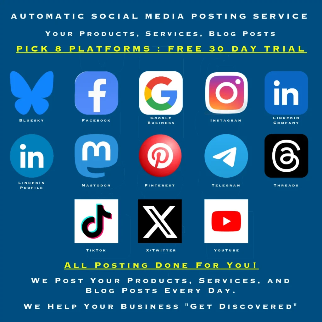 AUTOMATIC SOCIAL MEDIA POSTING SERVICE - PICK 8
