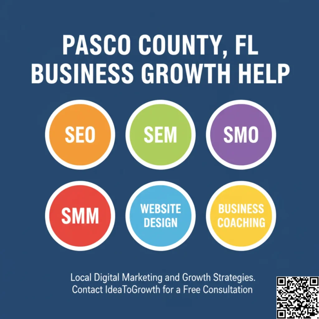 PASCO COUNTY FL WEBSITE DESIGN SEO SEM SMO SMM BUSINESS COACHING