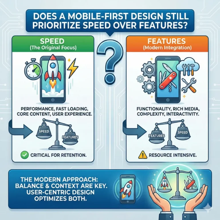 Does a Mobile-First Design Still Prioritize Speed Over Features?
